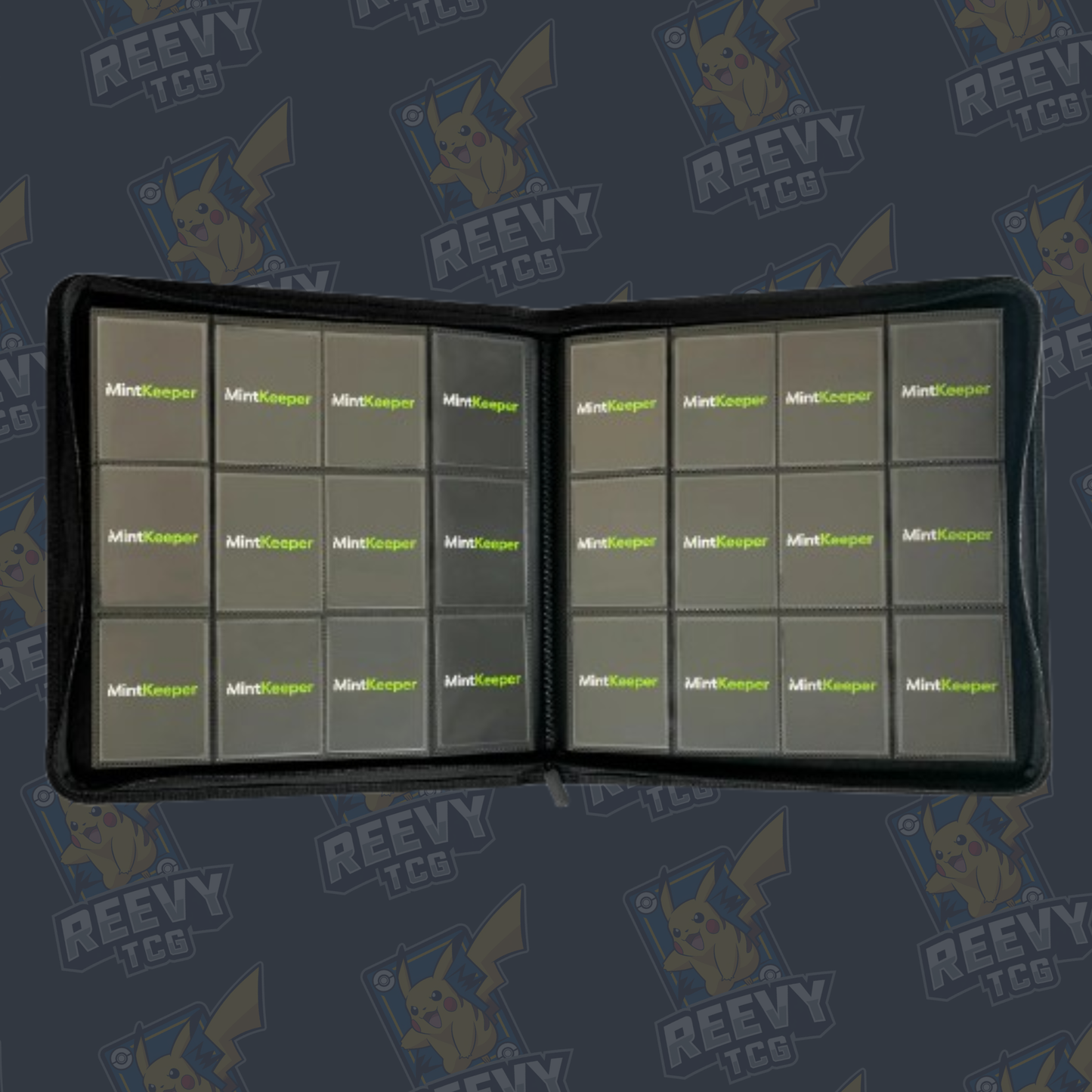 MintKeeper - 12 Pocket Premium Zip Trading Card Binder