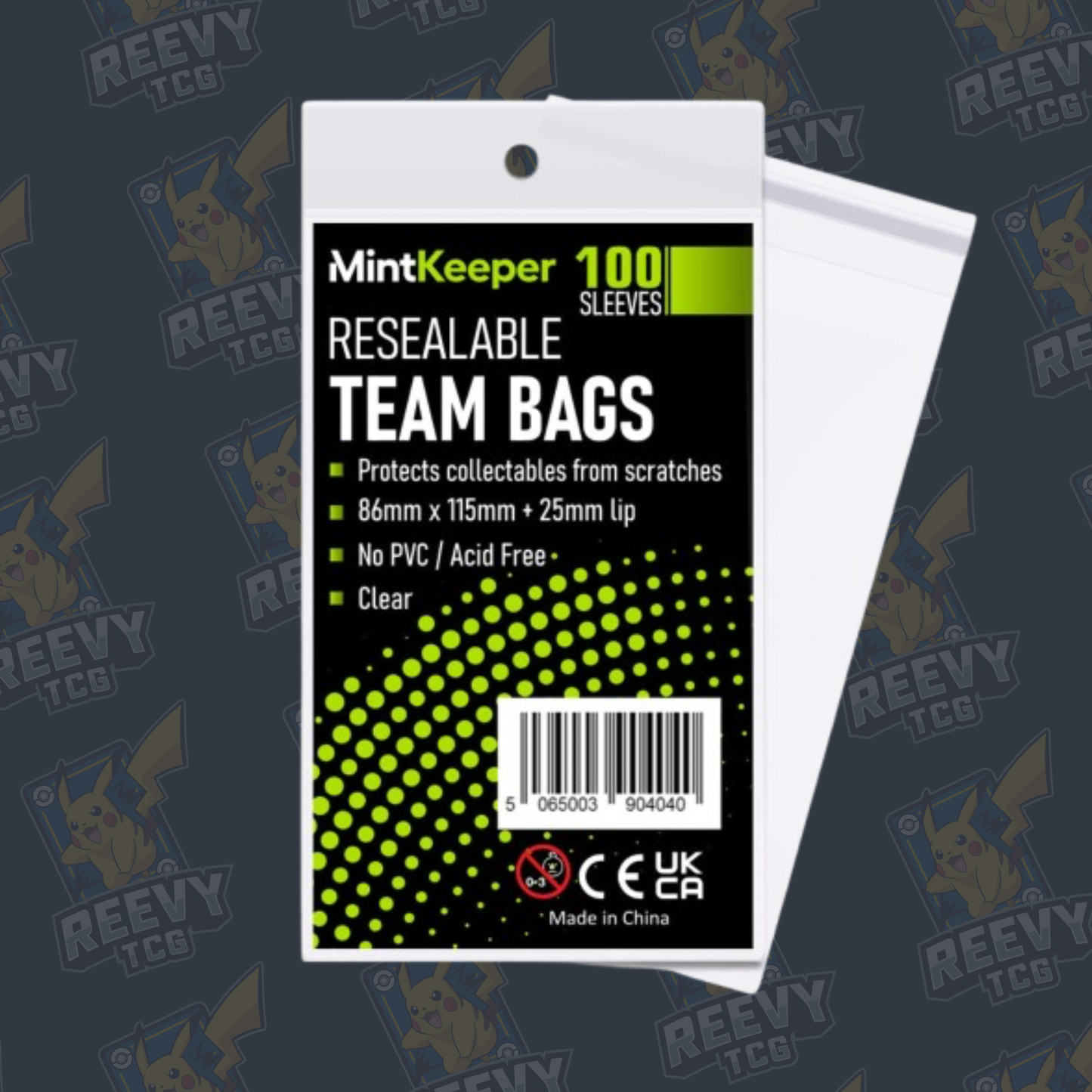 MintKeeper - Team Bags - Resealable - 100 Pack