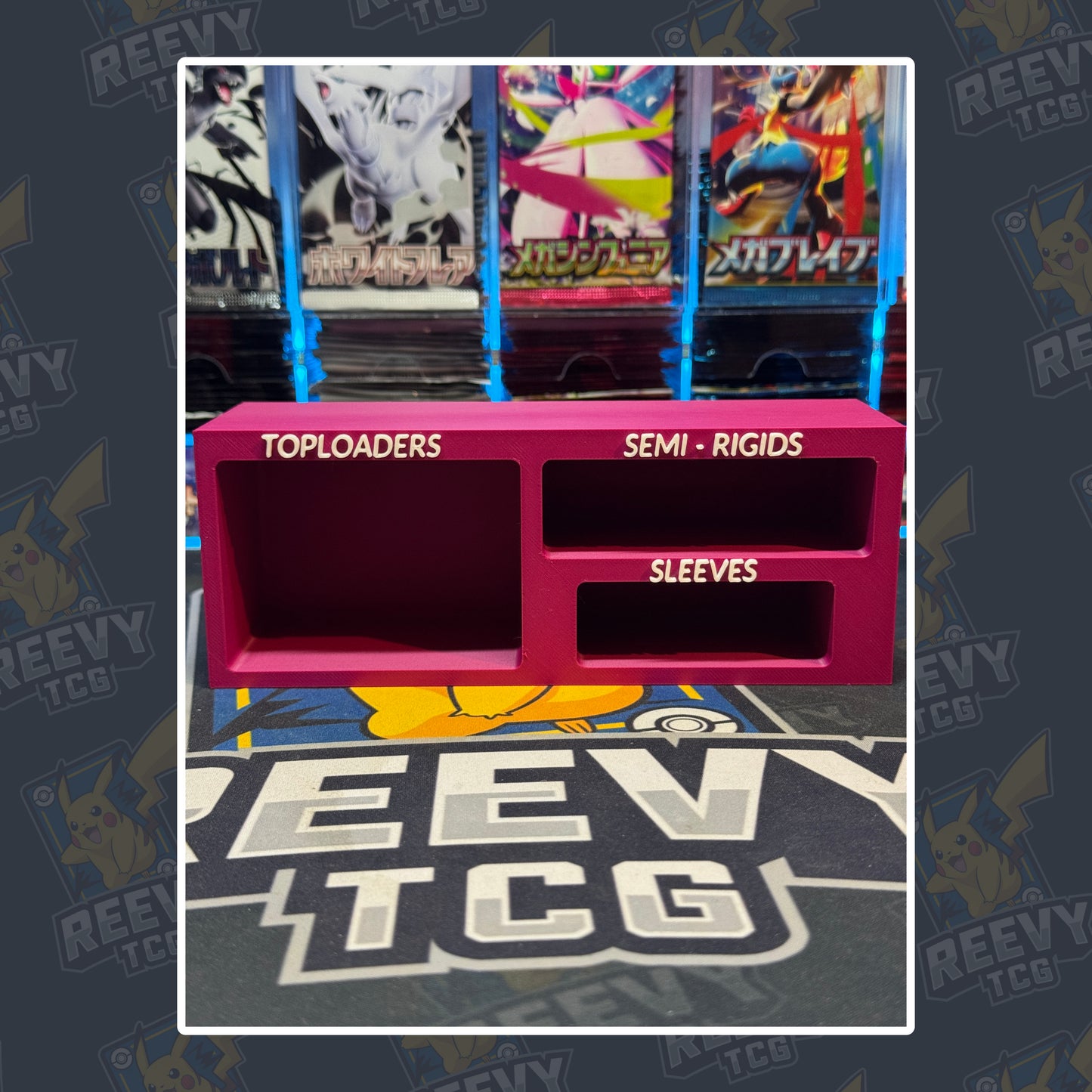 Reevy TCG - Toploader, Penny Sleeves & Semi Rigid Premium Organiser