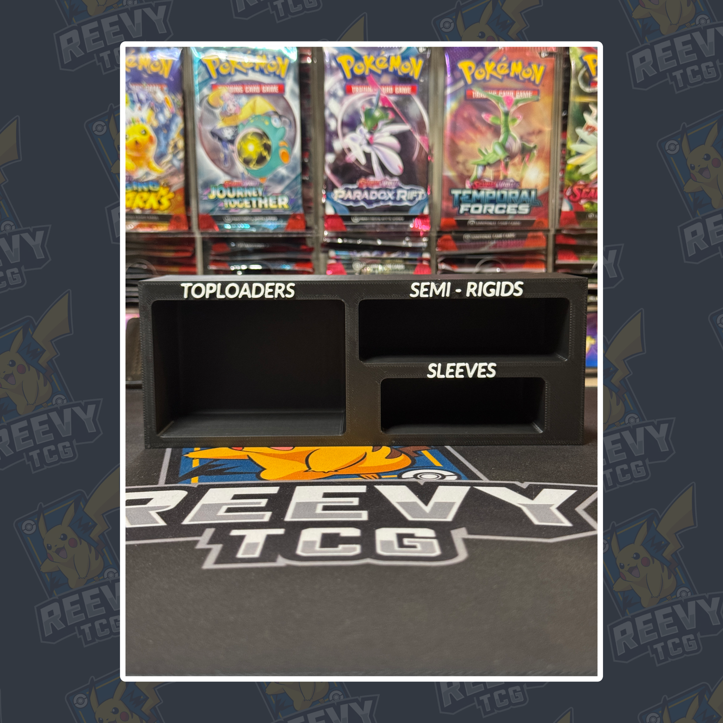 Reevy TCG - Toploader, Penny Sleeves & Semi Rigid Premium Organiser