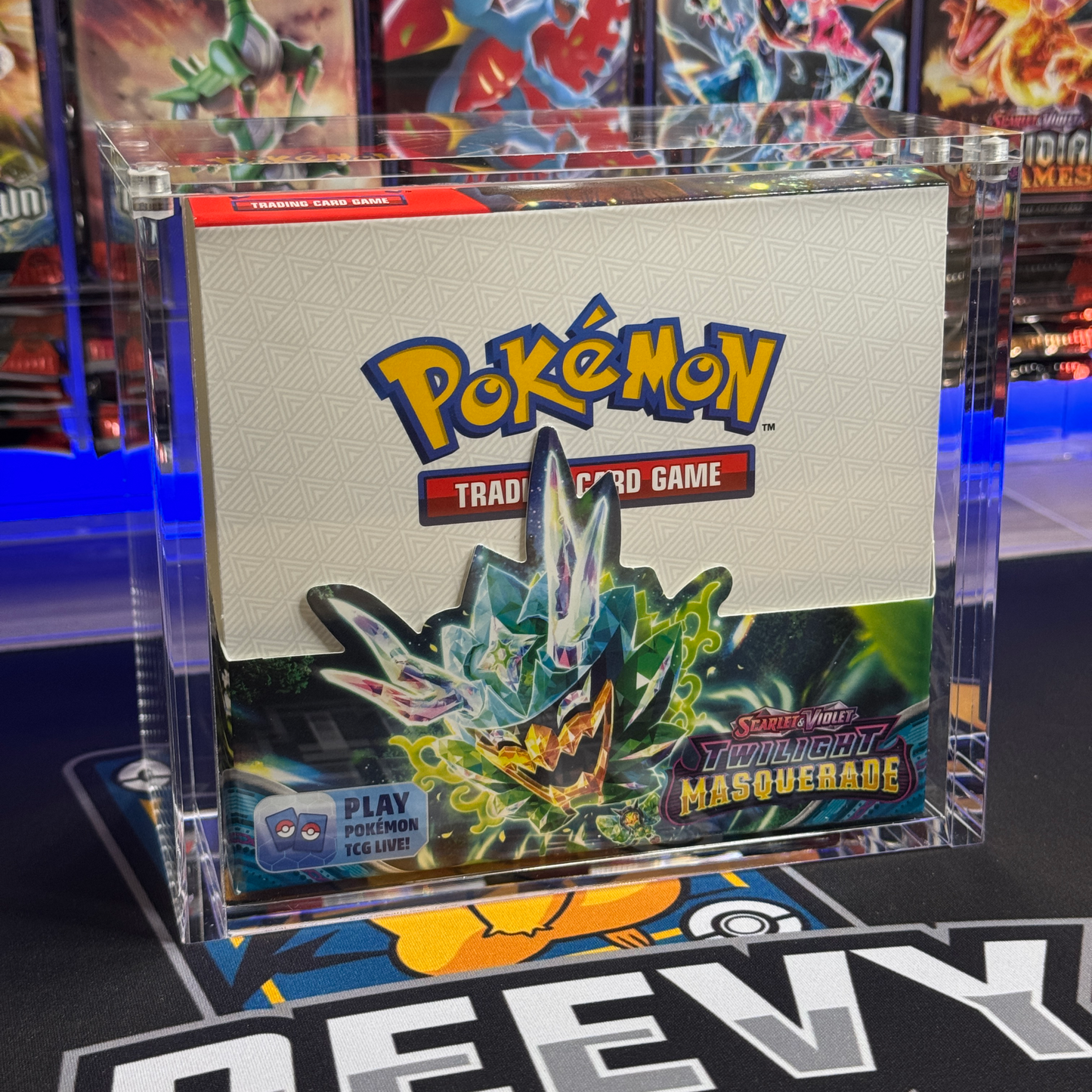 Acrylic Protective Display Case for English Pokemon Booster Box