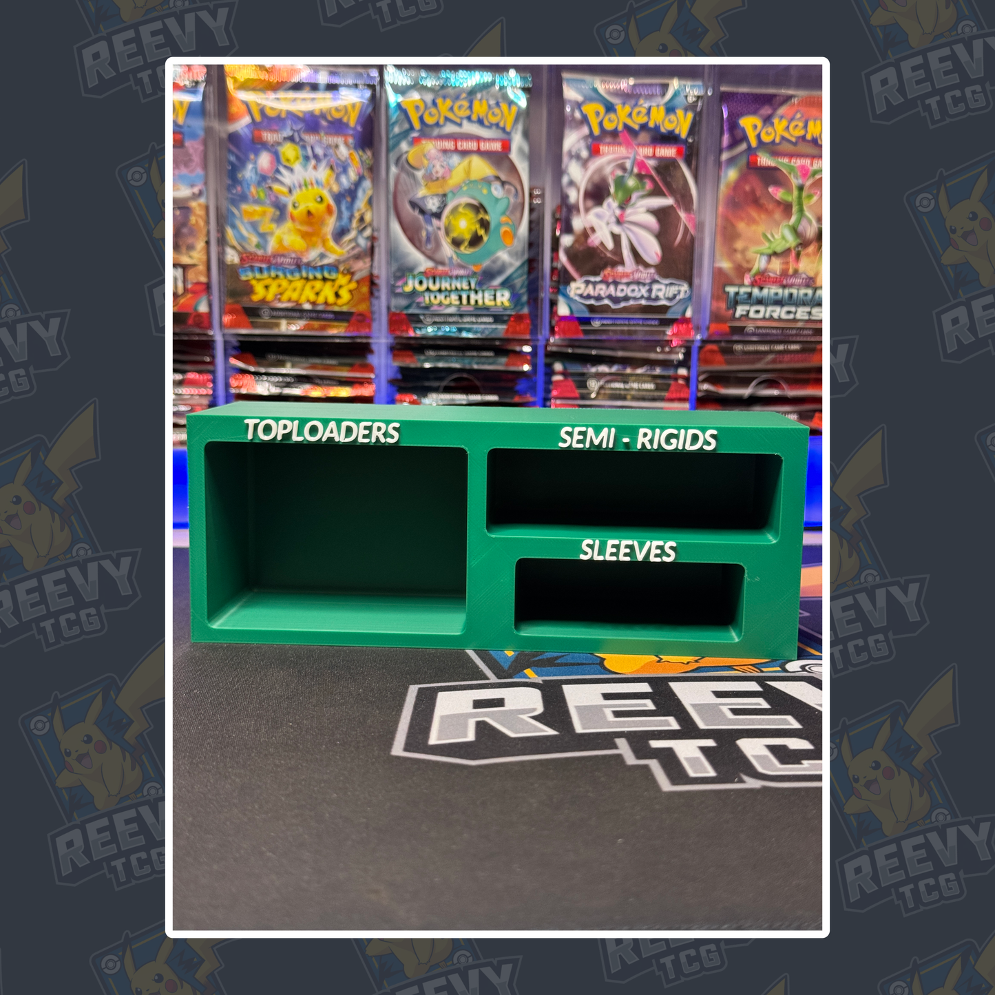 Reevy TCG - Toploader, Penny Sleeves & Semi Rigid Premium Organiser