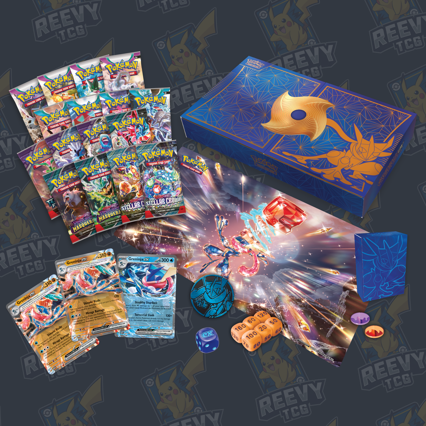 Pokemon TCG - Scarlet & Violet - Greninja ex - Ultra Premium Collection
