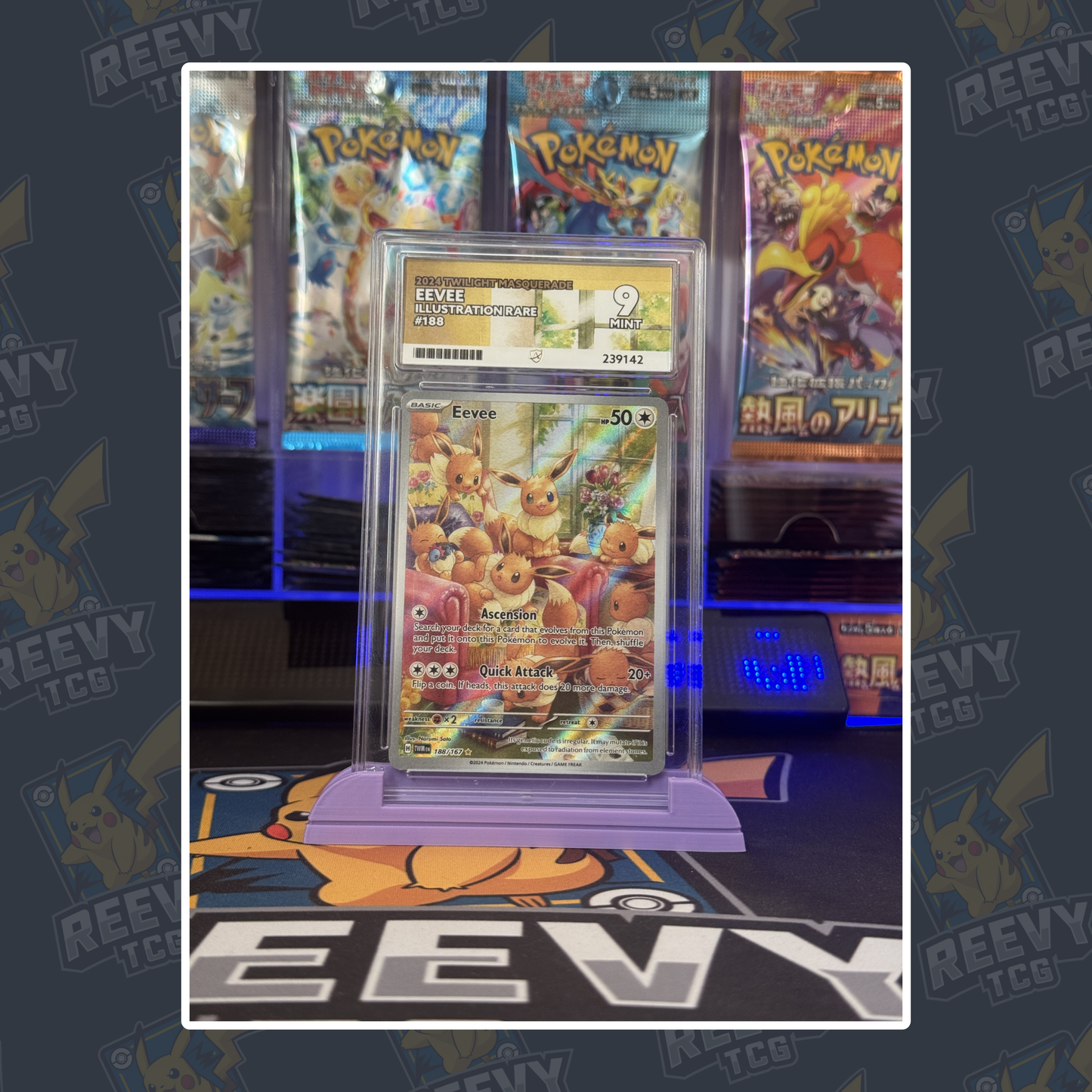 Reevy TCG - Toploader / Penny Sleeve Premium Card Stand