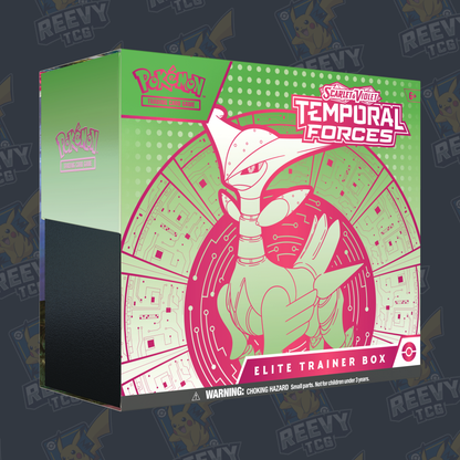 Pokemon TCG - Scarlet & Violet - Temporal Forces - Elite Trainer Box (Iron Leaves)