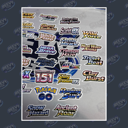 Reevy TCG – Japanese Pokémon Set Name Stickers