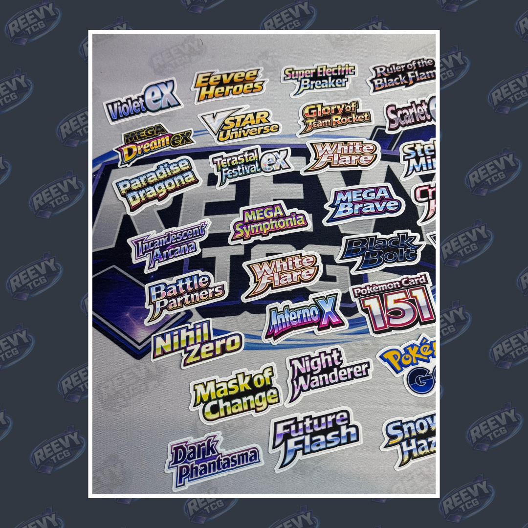 Reevy TCG – Japanese Pokémon Set Name Stickers