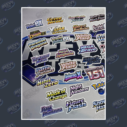 Reevy TCG – Japanese Pokémon Set Name Stickers