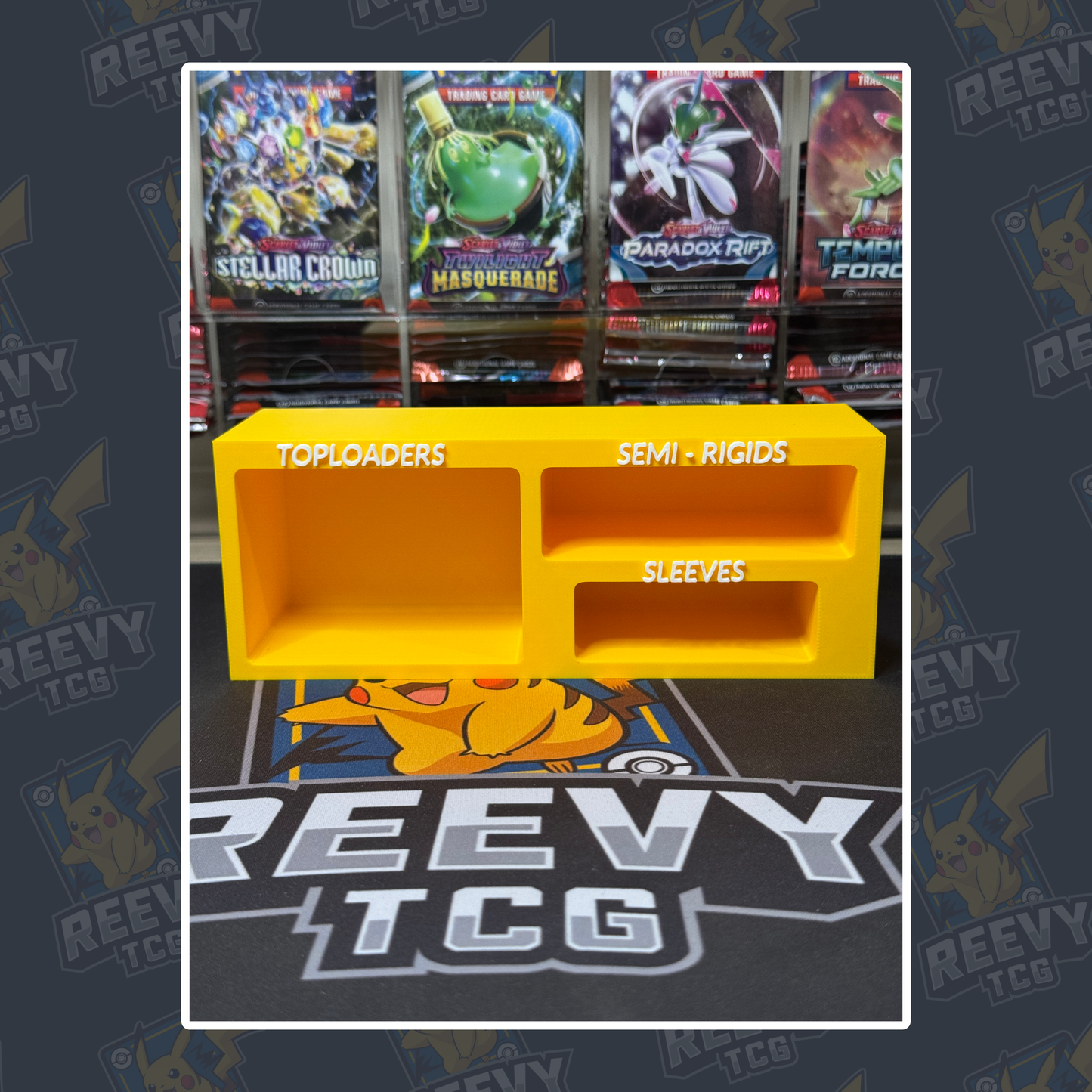 Reevy TCG - Toploader, Penny Sleeves & Semi Rigid Premium Organiser