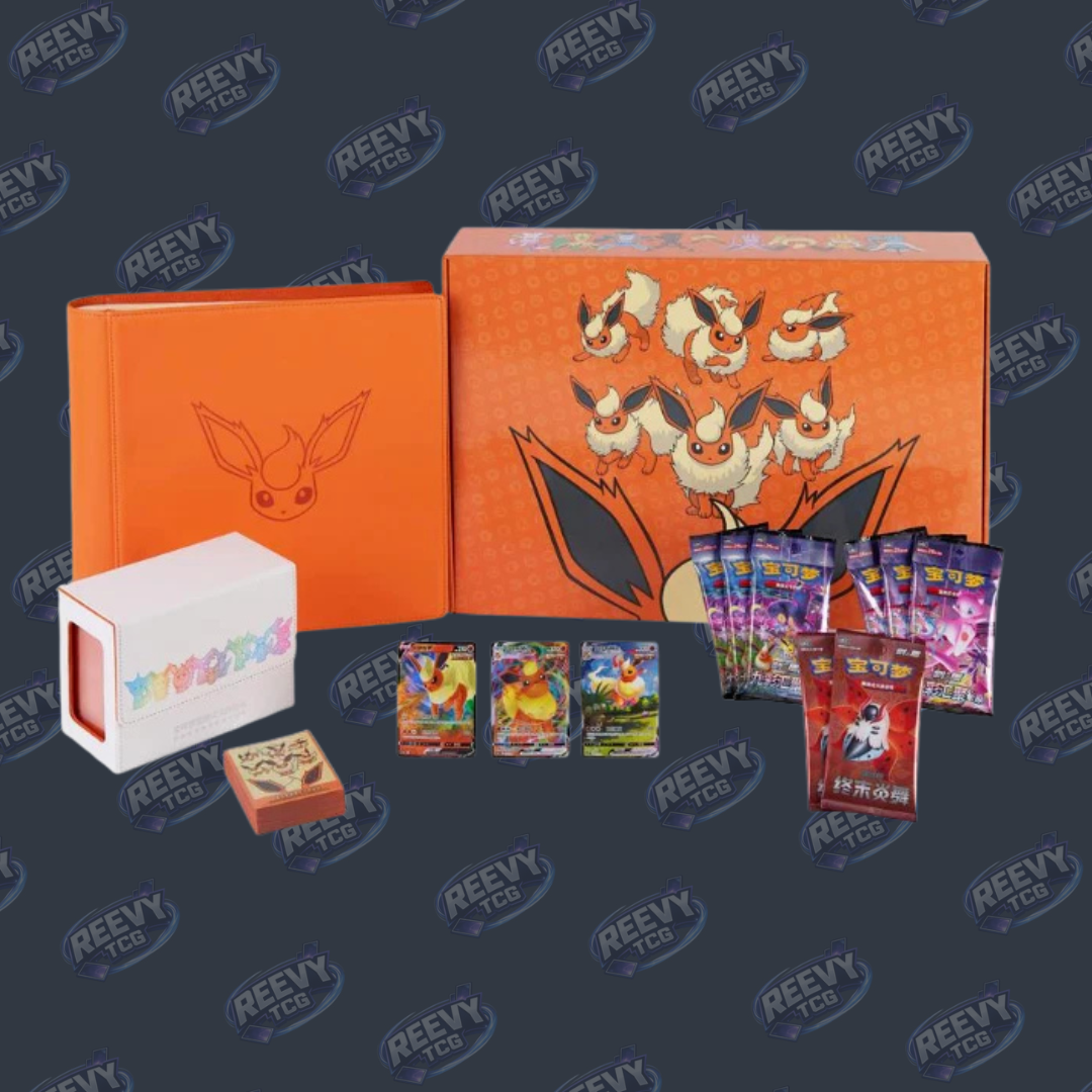 Pokemon TCG - Eevee GX Gift Box Flareon Box Exclusive - Chinese