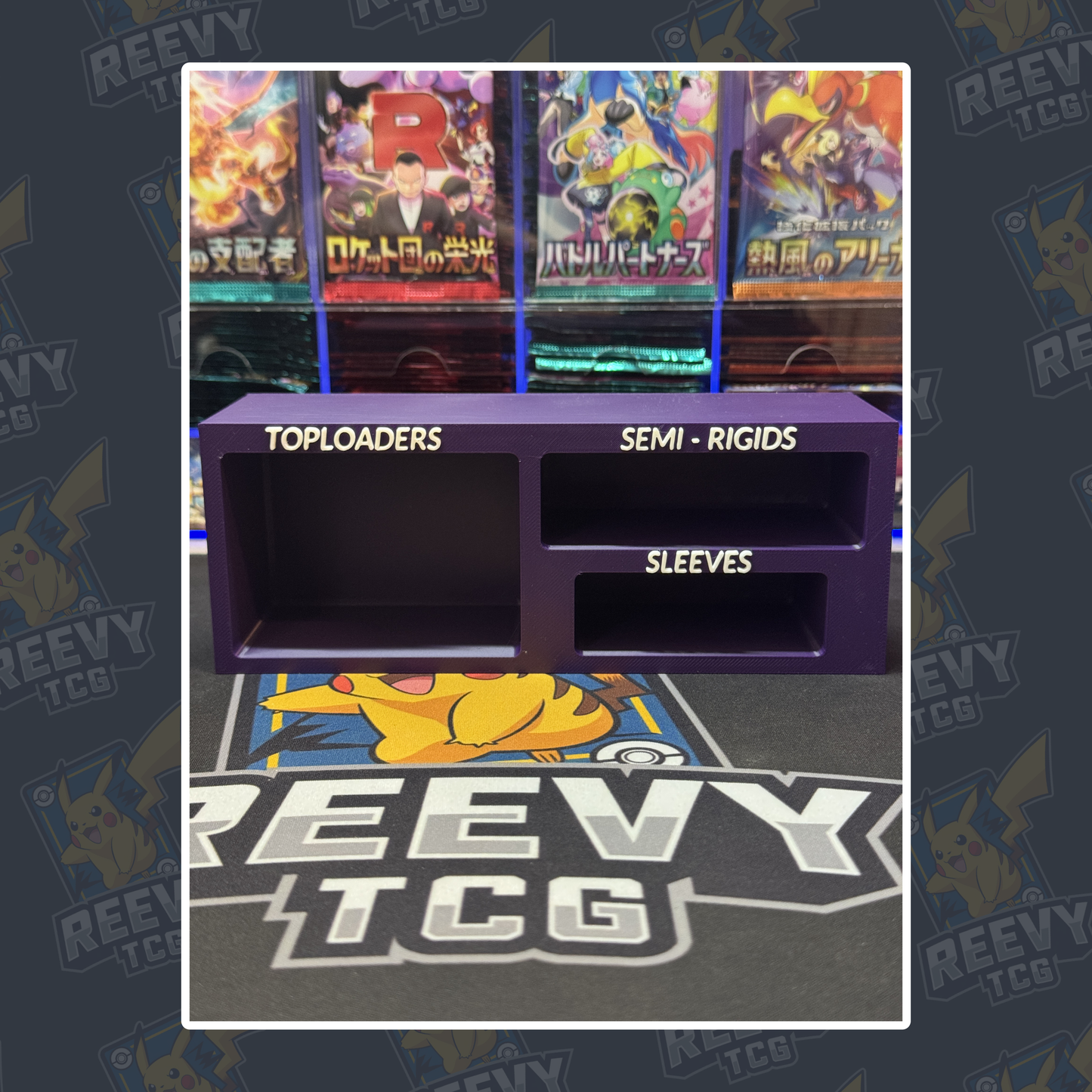 Reevy TCG - Toploader, Penny Sleeves & Semi Rigid Premium Organiser
