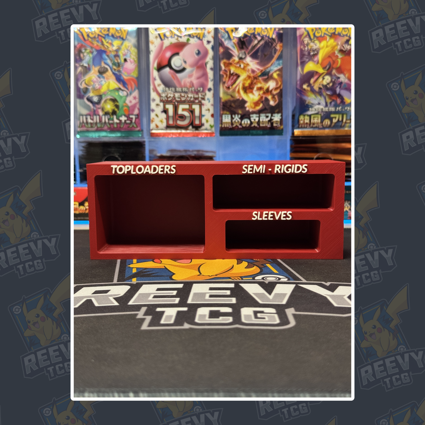 Reevy TCG - Toploader, Penny Sleeves & Semi Rigid Premium Organiser