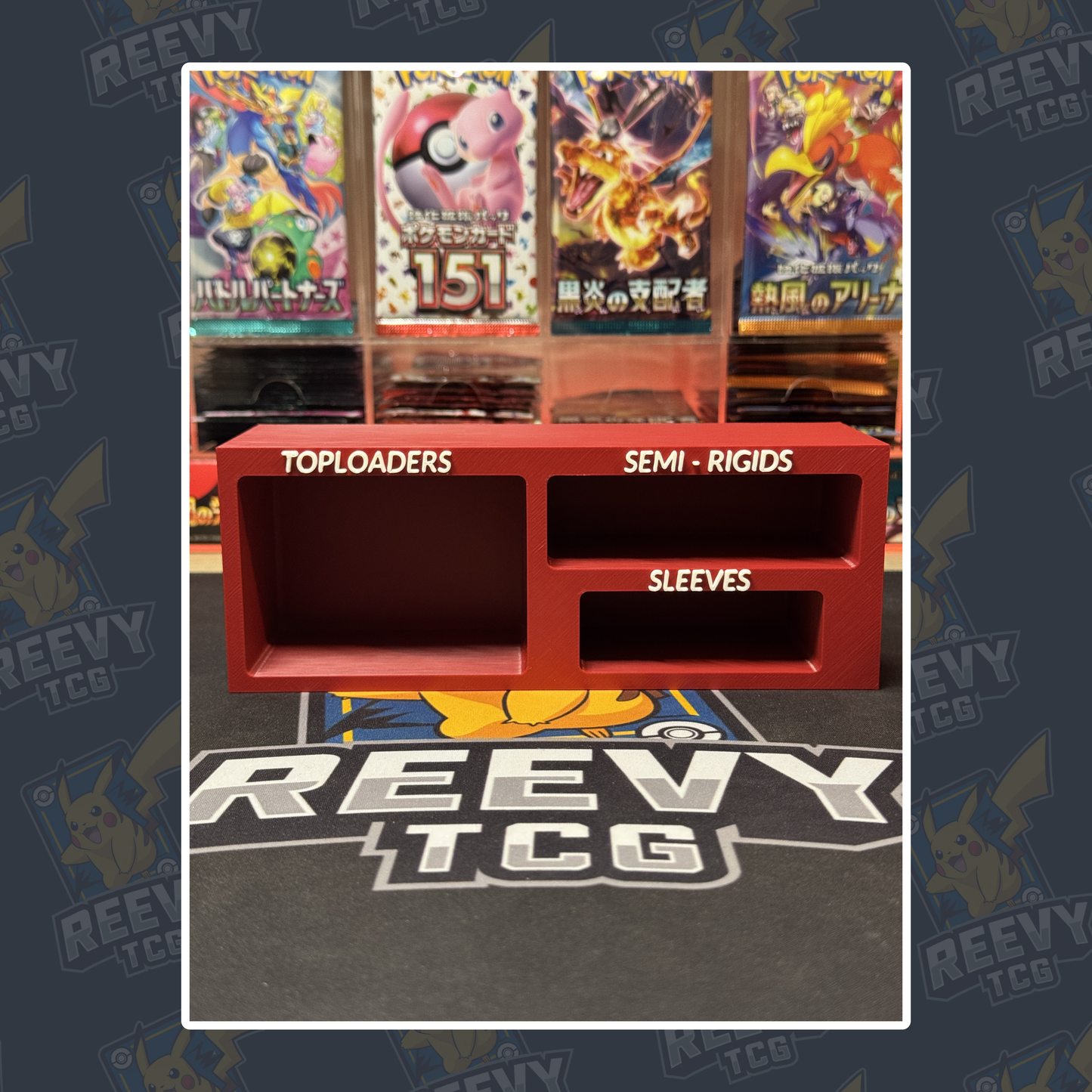 Reevy TCG - Toploader, Penny Sleeves & Semi Rigid Premium Organiser