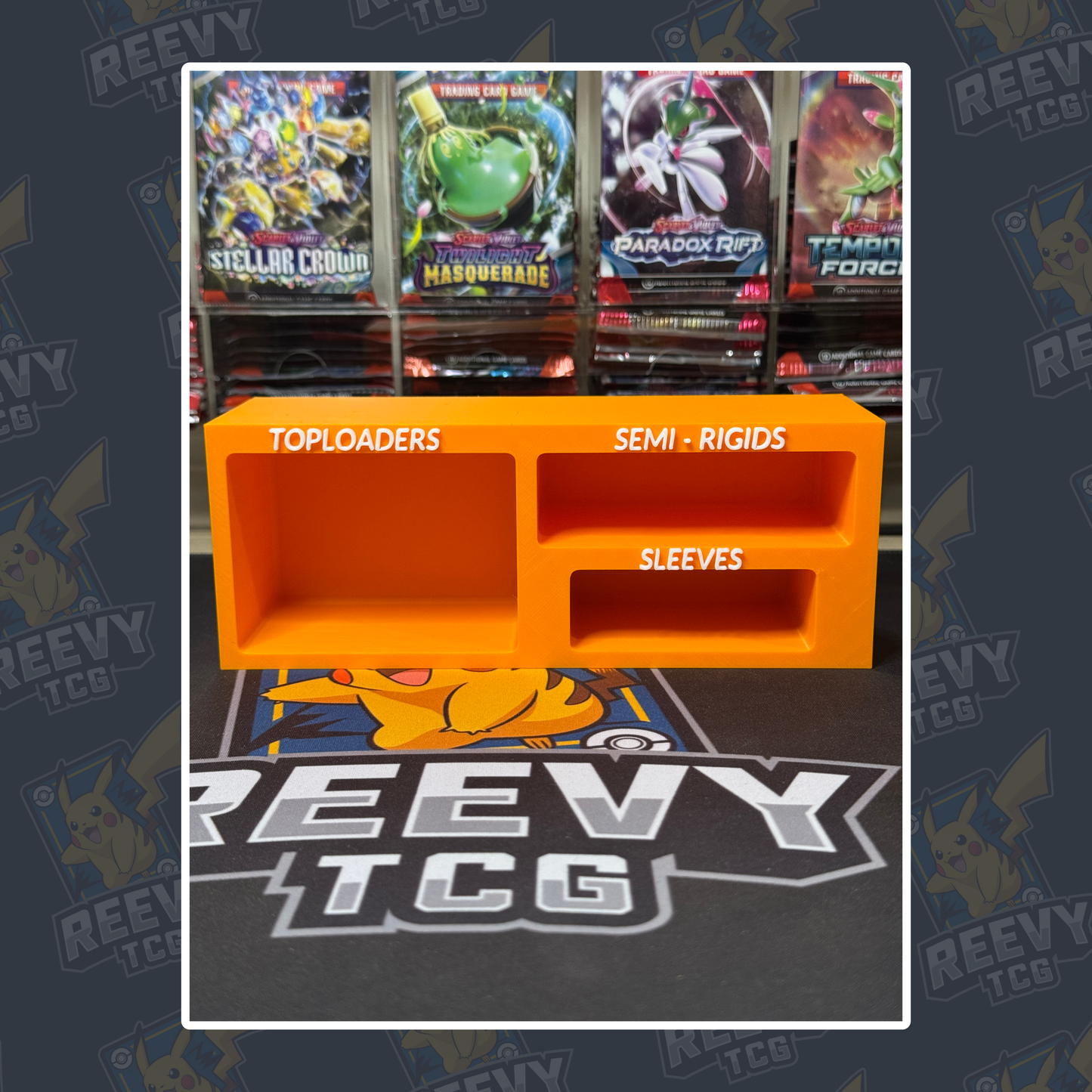 Reevy TCG - Toploader, Penny Sleeves & Semi Rigid Premium Organiser