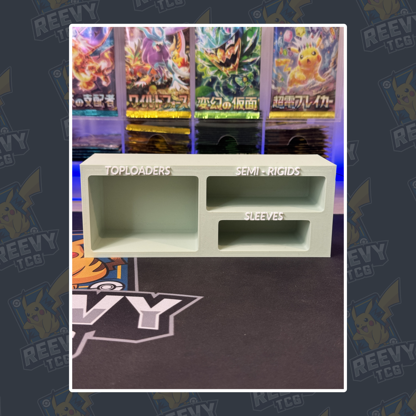 Reevy TCG - Toploader, Penny Sleeves & Semi Rigid Premium Organiser