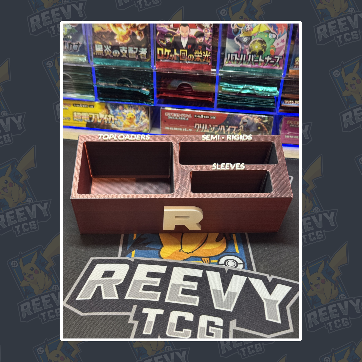Reevy TCG - Toploader, Penny Sleeves & Semi Rigid Premium Organiser
