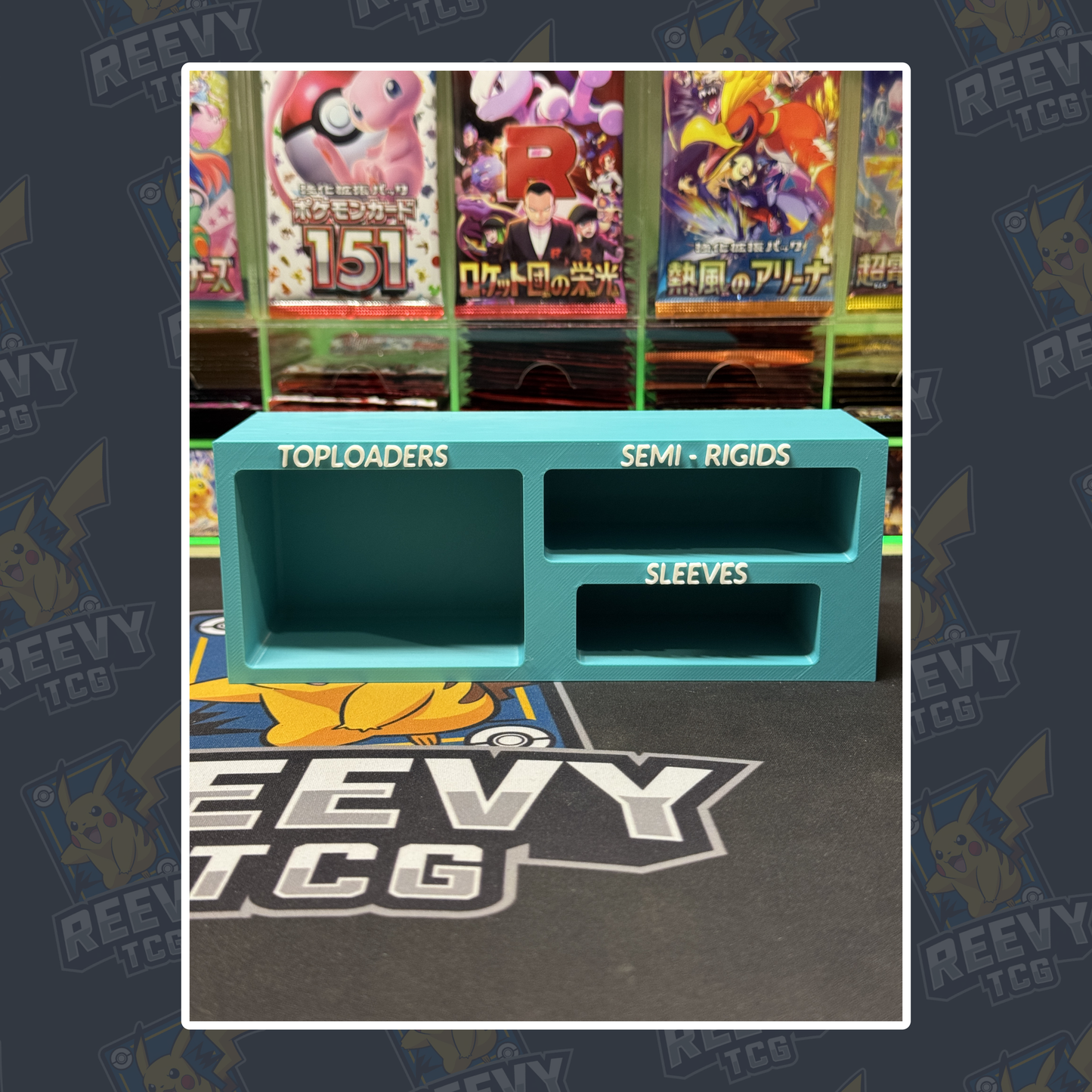 Reevy TCG - Toploader, Penny Sleeves & Semi Rigid Premium Organiser